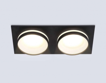 Светильник встраиваемый Ambrella Light TN30712 в стиле Хай-тек, цвет черный