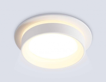 Светильник встраиваемый Ambrella Light TN6707 в стиле Хай-тек, цвет белый