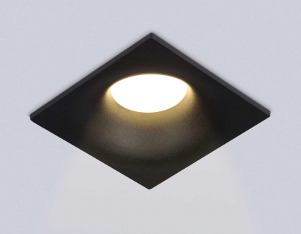 Светильник встраиваемый Ambrella Light TN102812 в стиле Хай-тек, цвет черный