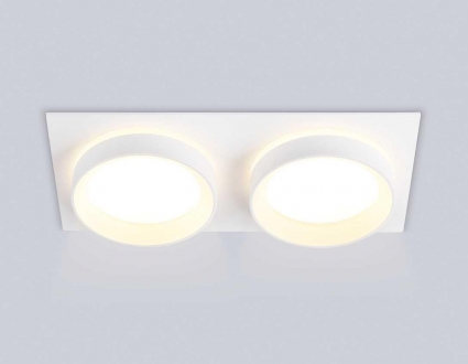 Светильник встраиваемый Ambrella Light TN6711 в стиле Хай-тек, цвет белый