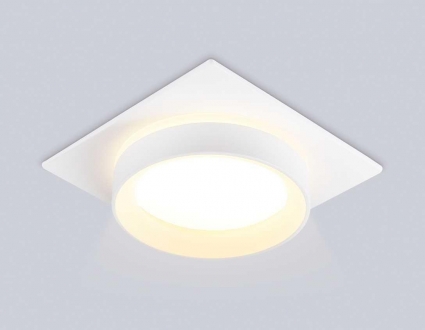 Светильник встраиваемый Ambrella Light TN6709 в стиле Хай-тек, цвет белый