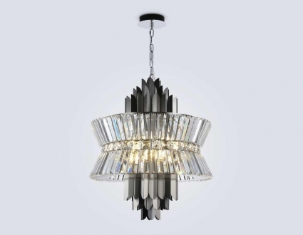 Подвесная люстра с хрусталем Ambrella light High Light LH41020, в стиле арт-деко