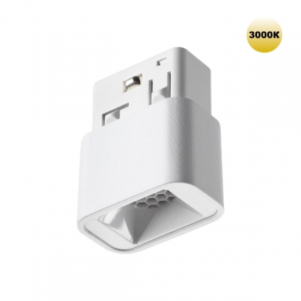 Трековый светильник Novotech для низковольтного шинопровода IP20 LED 3W 48V 3000K 120Лм FLUM 359512 в стиле Хай-тек, цвет белый