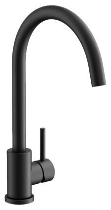 Смеситель для кухни BELZ B810 B70810-7 черный однорычажный, длина излива 20.87 см