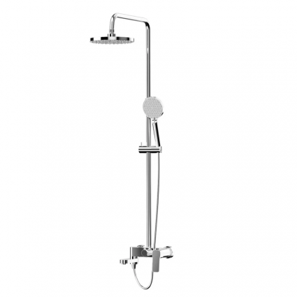 Душевая стойка Paini Viva Style P4CR687D250F3D110 хром штанга 129 см, шланг пластиковый 150 см