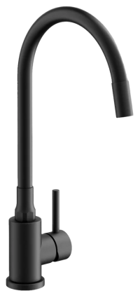 Смеситель для кухни BELZ B810 B73810-7 с гибким изливом, черный, однорычажный