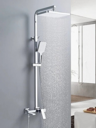 Душевая система Shevanik S4636, хром, шланг 150 см