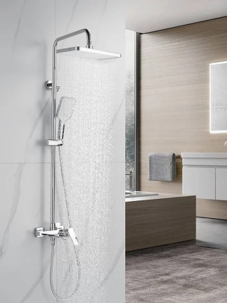 Душевая система Shevanik S4436, хром, шланг 150 см