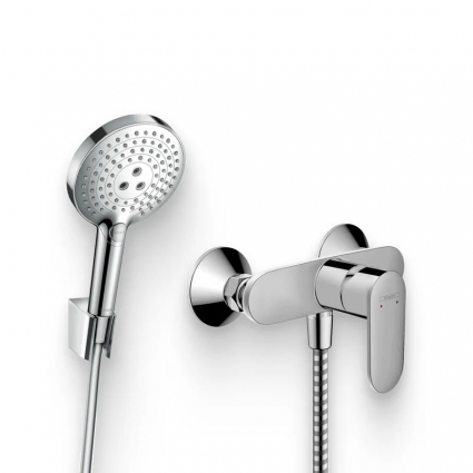 Душевой комплект Смеситель для душа Hansgrohe Vernis Blend 71646000 хром + Гарнитур Raindance Select S 26721000 штанга 11.8 см,  в современном стиле