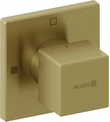 Переключатель потоков Kludi Decus 54847N075 брашированное золото, на два потребителя, двухвентильный