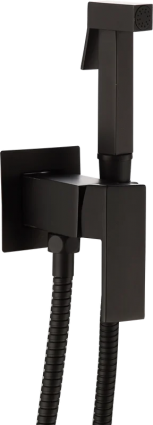 Гигиенический душ Frap F7506-6 со смесителем, С ВНУТРЕННЕЙ ЧАСТЬЮ, черный, 1 режим