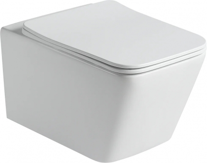 Унитаз подвесной SantiLine SL-5007T-MW белый матовый 35.8x52 см