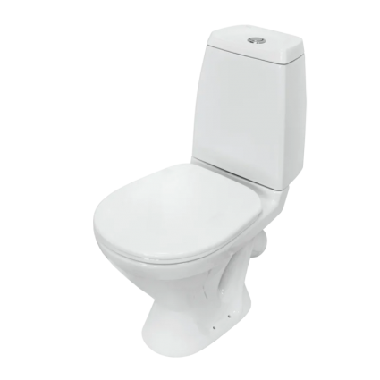 Унитаз-компакт напольный Sanita Кама WC.CC/Kama/BC.2-P/WHT.G/S1 глянцевый белый 35x65 см