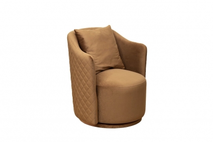 Кресло Garda Decor Verona Basic коричневого цвета для отдыха, с подлокотниками