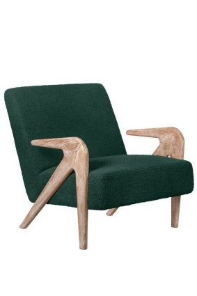 Кресло Mak-interior Arrow Oak зеленого цвета для чтения, с подлокотниками