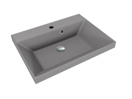 Style Line Умывальник ASTI 600x450 кварц, серый шелк