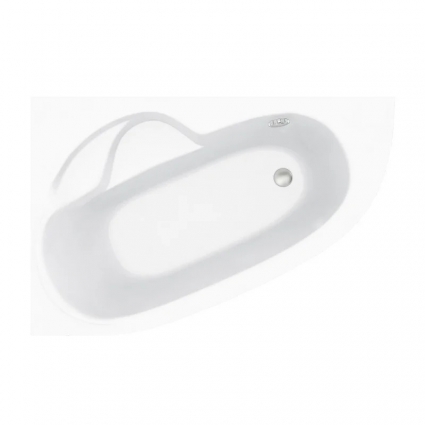Акриловая ванна Lavinia Boho Bell Pro 3702150L, усиленный армированный корпус ванны, размер 150х100 см (левый разворот), асимметричная, встраиваемая