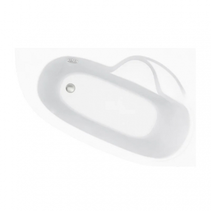 Акриловая ванна Lavinia Boho Bell Pro 3702160R, усиленный армированный корпус ванны, размер 160х105 см (правый разворот), асимметричная, встраиваемая