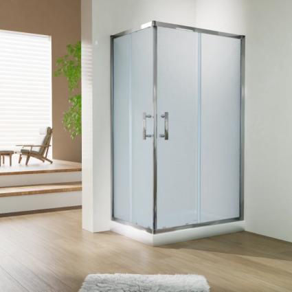 Душевой уголок Esbano ESR-8021C 120x80, с поддоном, прямоугольный, двери раздвижные