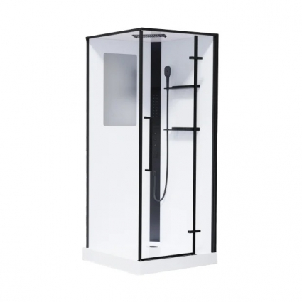 Душевая кабина Esbano ESM ESM-QUADRO-90 (Right) 90х90х215 R, квадратная, левая, c крышей