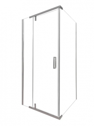 Душевой уголок OliveS Viar VR-100CS-SW-C 100х100 см, профиль хром, стекло прозрачное, квадратный, двери распашные