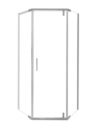 Душевой уголок OliveS Viar VR-90C5-SW-C 90х90 см, профиль хром, стекло прозрачное, двери распашные