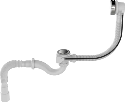 Слив-перелив Aquant Standart V322-18-MR с переливом, полуавтомат