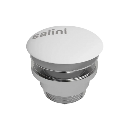 Донный клапан для раковины Salini D 601 глянцевый белый