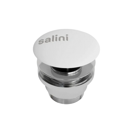 Донный клапан для раковины Salini D 505 глянцевый белый