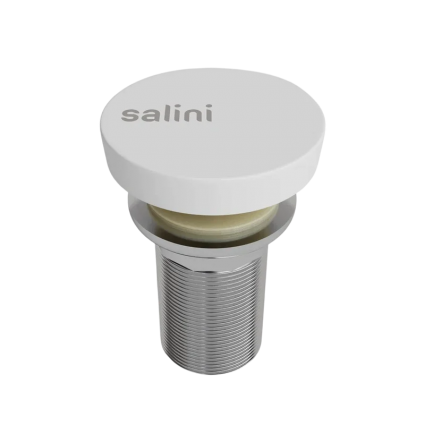 Донный клапан для раковины Salini D 504 глянцевый белый