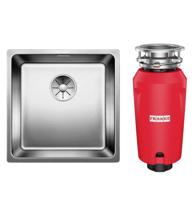 Комплект Мойка Blanco Andano 400-IF + Измельчитель Franke 134.0715.095 полированная, квадратная