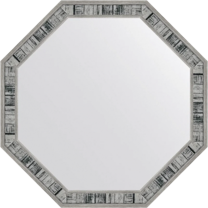 Зеркало Evoform Octagon BY 7413 59х59 состаренное дерево, в багетной раме