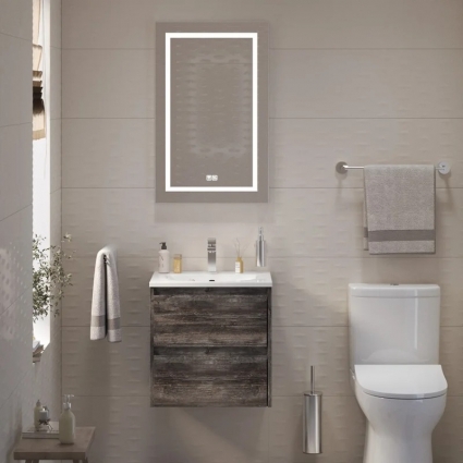 Мебель для ванной комнаты BelBagno Kraft 39 50 pino pasadena, раковина BB-8099-3-50, подвесная, матовая