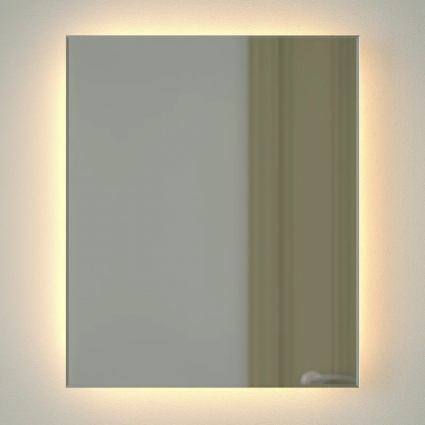 Зеркало Defesto Glow DF 2513 50х60 с LED-подсветкой, 3000 K, без выключателя