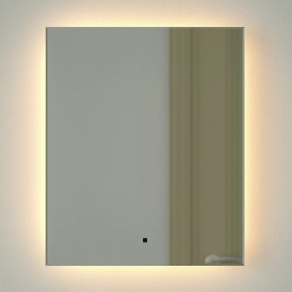 Зеркало Defesto Glow DF 2513R 50х60 с LED-подсветкой, 3000 K, инфракрасный выключатель