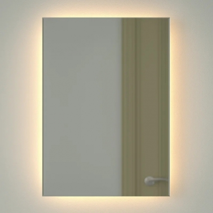 Зеркало Defesto Glow DF 2514 50х70 с LED-подсветкой, 3000 K, без выключателя