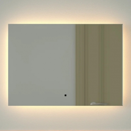 Зеркало Defesto Glow DF 2514RH 70х50 с LED-подсветкой, 3000 K, инфракрасный выключатель