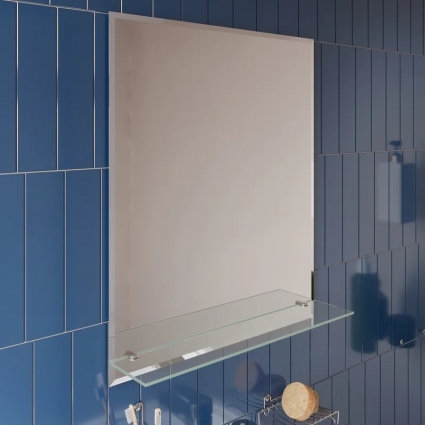 Зеркало DIWO Дмитров 50x60 с полкой