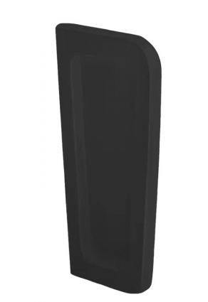 Перегородка для писсуара SantiLine SL-6007MB черная матовая