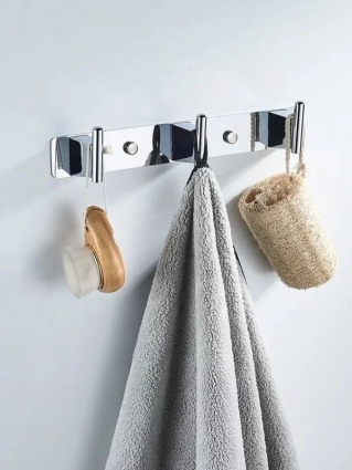 Крючки для ванной и кухни / планка 3 крючками Shevanik SG5731, хром