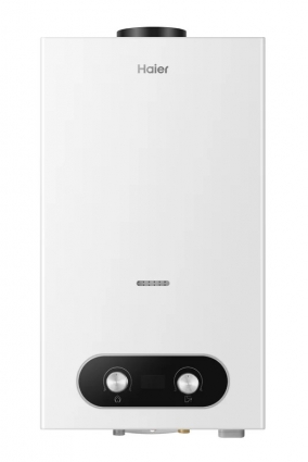 Проточный водонагреватель Haier JSD 20 - 10C газовый 21.2 кВт, белый, с защитой от перегрева