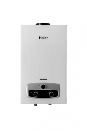 Проточный водонагреватель Haier IGW 10 B газовый 20 кВт, белый, с защитой от перегрева