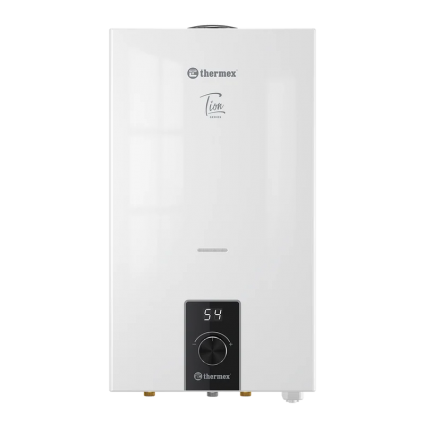 Проточный водонагреватель Thermex Tion T 20 TD Pro газовый медный теплообменник, белый, с защитой от перегрева