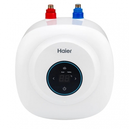 Накопительный водонагреватель Haier EQ2 ES10V-EQ2 электрический, с электронным управлением, погружной ТЭН, белый, с защитой от перегрева