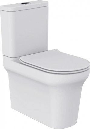 Унитаз напольный BelBagno Vella белый, овальный, антивсплеск, 40x66.5 см
