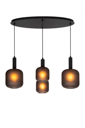 Подвесной светильник Lucide ELOISE 45405/04/30 в современном стиле, цвет черный