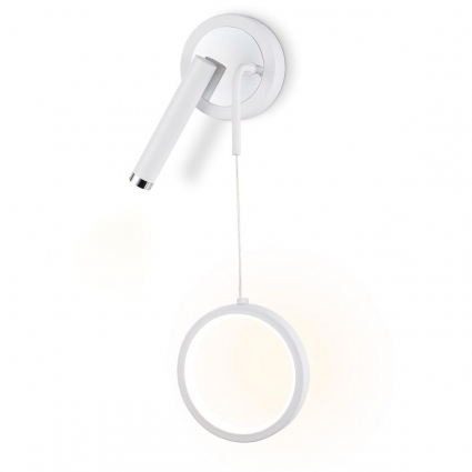 Настенный светодиодный светильник Ambrella light Comfort LineTech FL51651 в стиле Хай-тек, цвет белый