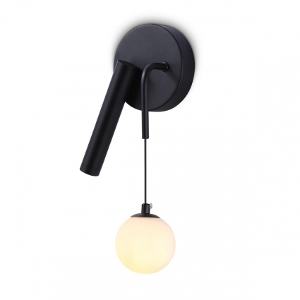 Настенный светодиодный светильник Ambrella light Comfort LineTech FL66385 в стиле Хай-тек, цвет черный