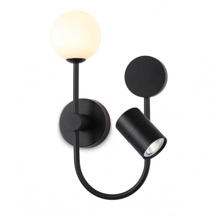 Настенный светодиодный светильник Ambrella light Comfort LineTech FL66389 в стиле Хай-тек, цвет черный