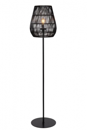 Торшер Lucide NERIDA 03845/81/30 в стиле кантри, цвет черный, мощность 40 Вт